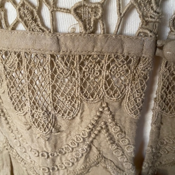 Free People Better For You  High Neck Crochet  Embroidered Top XS - Picture 10 of 10